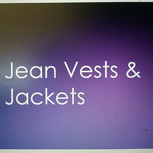 Jean vests & jackets